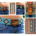 HOT SALE Mesmerizing Multi Glass Beaded, Wooden Buckle Stretch Belt